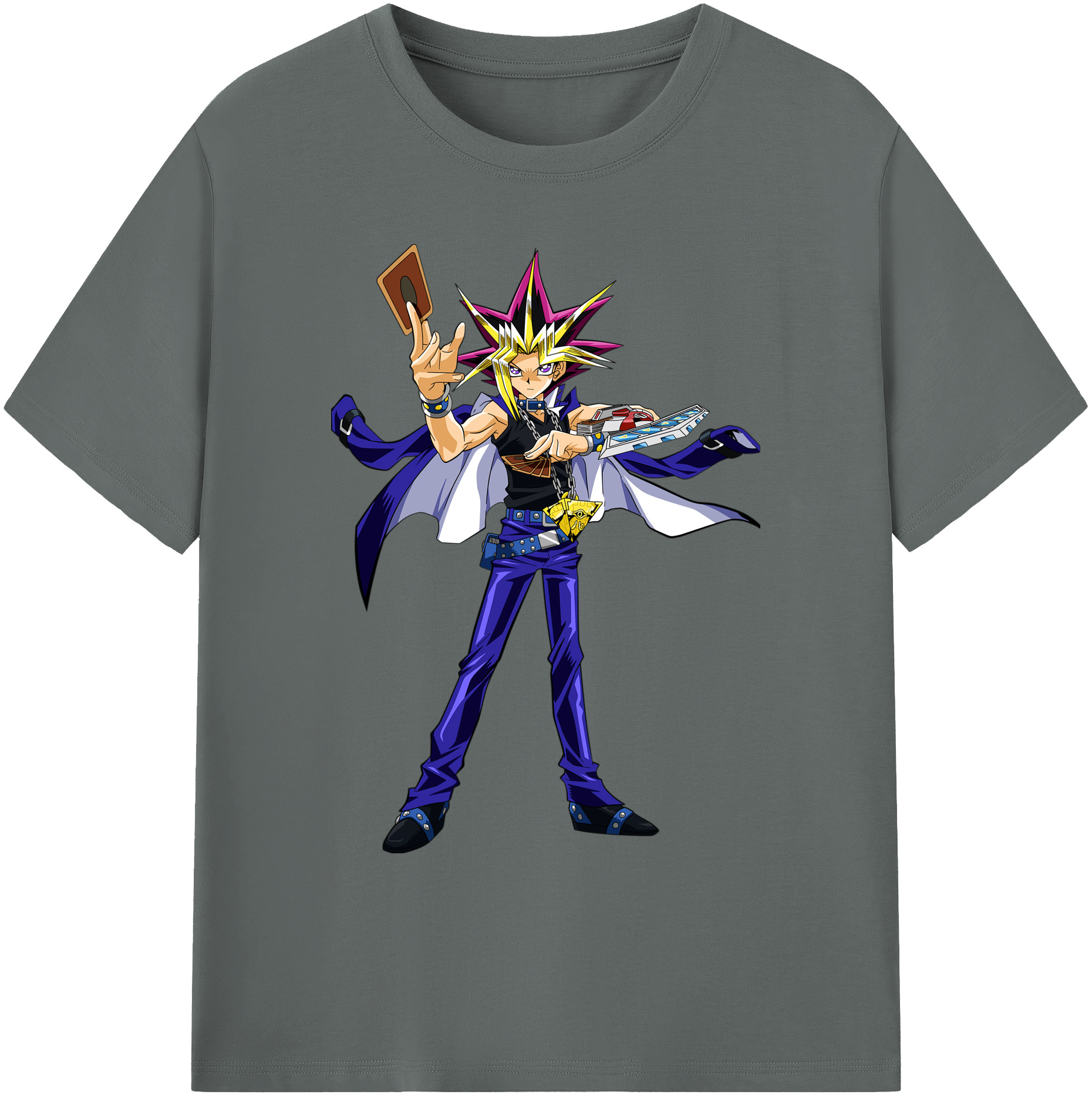 （画像用） 遊☆戯☆王 Yu-Gi-Oh! 綿100％ メンズ半袖Tシャツ｜肌触りやわらか＆通気性